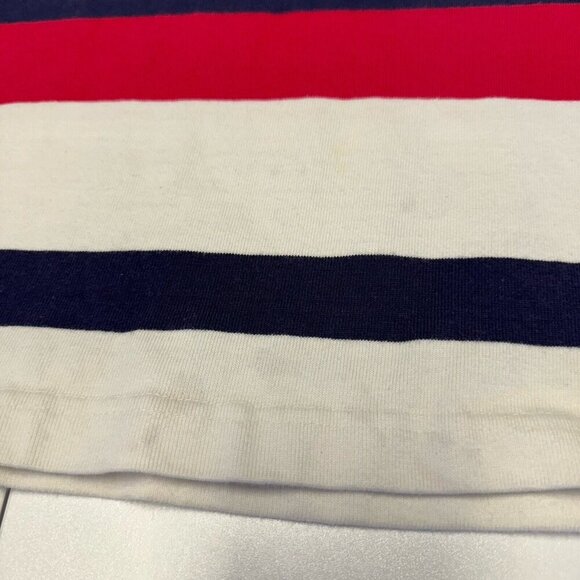 Gant Rugger Long Sleeve Rugby Shirt Mens Medium White Striped Collared VTG USA - Picture 6 of 14